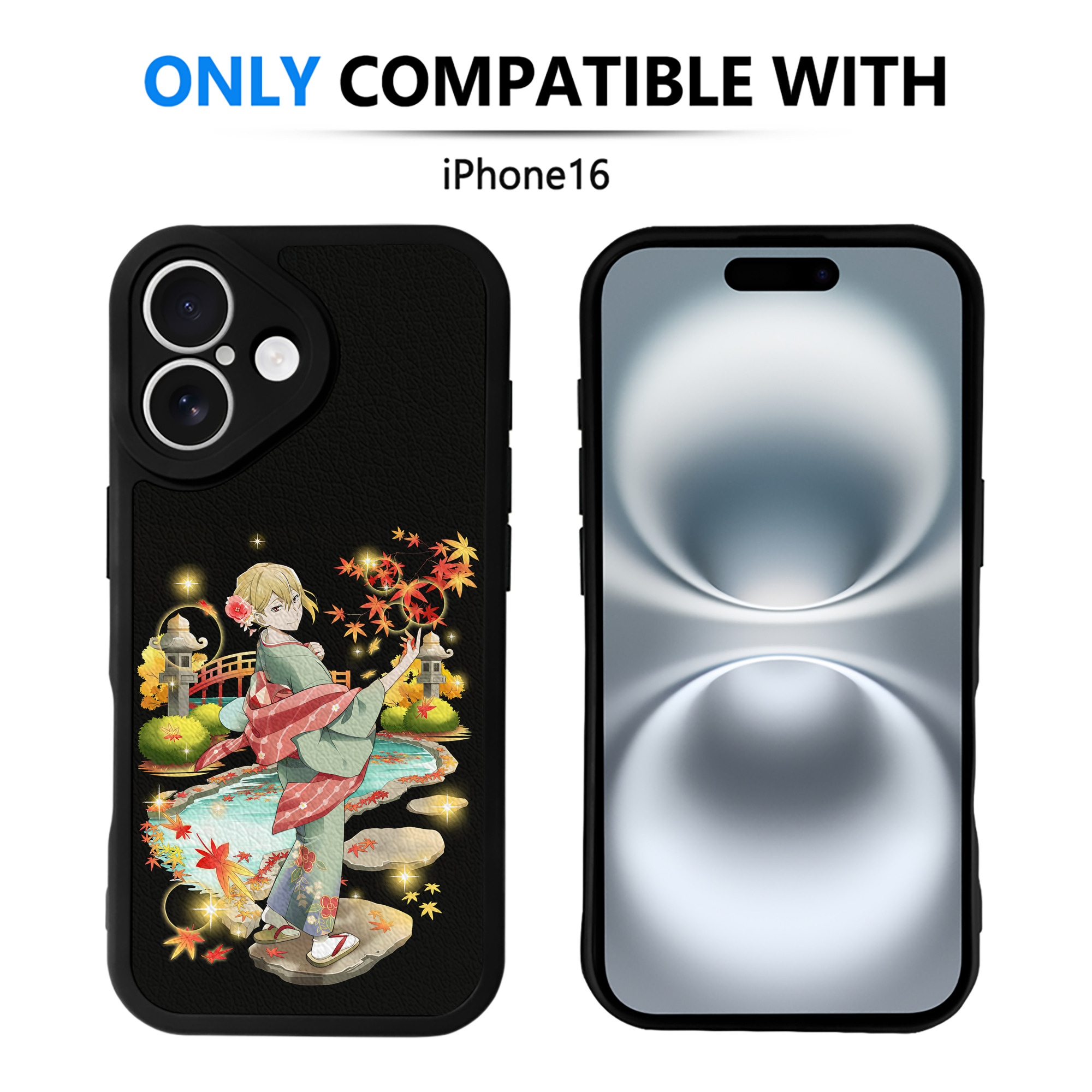 （画像用） 文豪ストレイドッグス Bungo Stray Dogs 【iPhone 16シリーズ対応】シリコンスマホケース（レザー調） 材質：シリコン